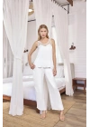 Bicomi Dantelli ve Dekolteli Saten Pijama Takımı