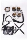 Bicomi Deri Harness Leopar Set