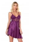 Bicomi Mor Kısa Saten Gecelik 8100