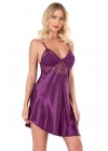 Bicomi Mor Kısa Saten Gecelik 8100