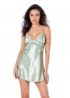 Bicomi Su Yeşili Kısa Saten Gecelik 8103