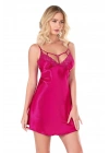 Bicomi Vişne Kısa Saten Gecelik