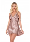Bicomi Vizon Kısa Saten Gecelik