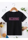 Bisiklet Yaka Baskılı T-Shirt - Siyah -