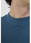 Bisiklet Yaka Slim fit T-Shirt- Turkuaz