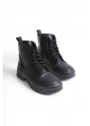 BLOOM Bağcıklı Fermuarlı Ortopedik Taban Kadın Bot CST - Siyah