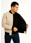 Bomber Mont Ceket - Bej -