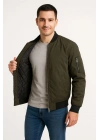 Bomber Mont Ceket - Haki -
