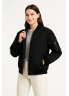 Bomber Mont Ceket Siyah -