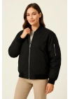 Bomber Mont Ceket Siyah -