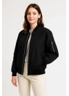 Bomber Mont Ceket Siyah -