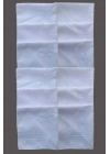 Çiçek İşlemeli Bayan Mendili 12 Adet 28x28 cm 100 Pamuk
