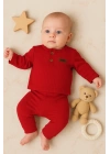 Çizgili Kumaş % 100 Pamuk 2li Unisex Takım