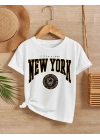Çocuk   Baskılı T-Shirt - Beyaz