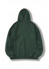 Düz Kapüşonlu Sweat - Koyu Yeşil