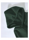 Düz Kapüşonlu Sweat - Koyu Yeşil