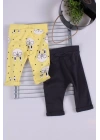 Erkek Bebek Desenli 2li Pantolon 3/12 Ay