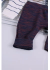 Erkek Bebek Desenli 2li Pantolon 3/12 Ay