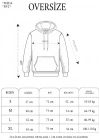 Erkek Yağ Yıkamalı Kapşonlu Double Oversize Üç İplik Pamuklu Sweatshirt - Siyah