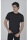 File Cepli Slim fit T-shirt - Siyah -