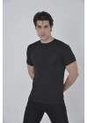File Cepli Slim fit T-shirt - Siyah -
