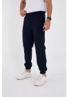 Kışlık Üç İplik Lastikli Eşofman Pantolon - Lacivert -