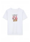 Kız Labubu Çocuk Baskılı T-Shirt - Beyaz
