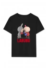Labubu   Baskılı T-Shirt - Siyah -