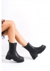 LORA Bağcıksız Lastikli Ortopedik Taban Kadın Bot CST - Siyah