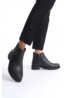 MARGARET Fermuarlı Ortopedik Taban Topuklu Kadın Bot - CST - Siyah