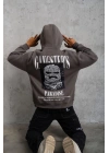 Paradise Baskılı Kapüşonlu Sweat - Gri