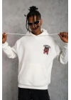 SCHOOL BOY Baskılı Kapüşonlu Sweat - Beyaz -