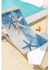 SeaDream Tropikal Desenli Plaj Havlusu 70X140 Cm Starfish