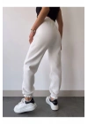 Üç İplik Basic Lastikli Eşofman Pantolon - Beyaz