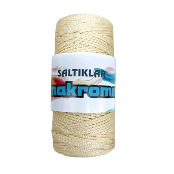 1 Adet Polyester Makrome İpi 270 Krem 100 gr