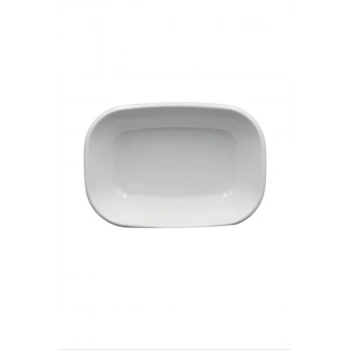 17 Cm Melamin Kare Kayı Tabak Biçomi-054