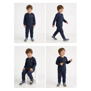 2-5 Yaş Armalı Fitilli Penye Çocuk Takımı