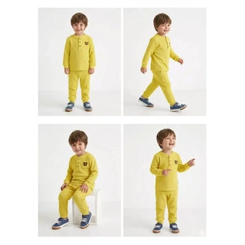 2-5 Yaş Armalı Fitilli Penye Çocuk Takımı