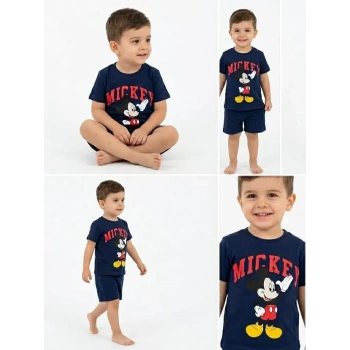 2/5 Yaş Mickey Baskılı Çocuk Takımı