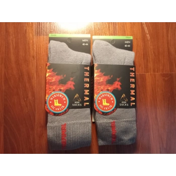 2 adet Gri Erkek Termal Çorap