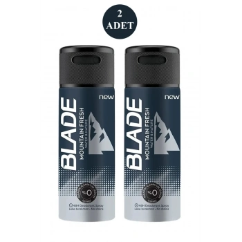 2 Adet Mountain Fresh Erkek Deodorant 150ml Leke Bırakmaz