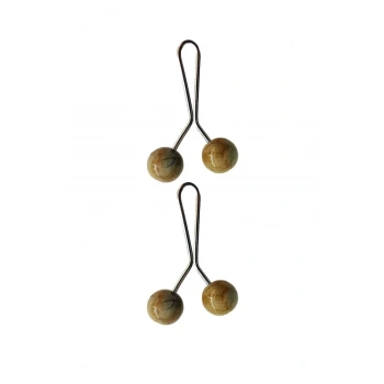 2 Adet Tesettür Eşarp ve Şal Klipsi Hardal