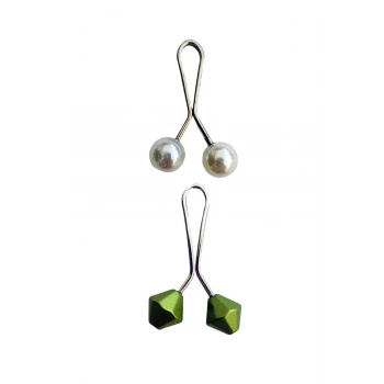 2 Adet Tesettür Eşarp ve Şal Klipsi Set 9