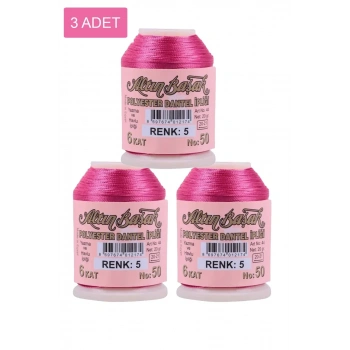 3 Adet Altınbaşak Oya ve Dantel İpi 20 gr - Biçomi - No: 005