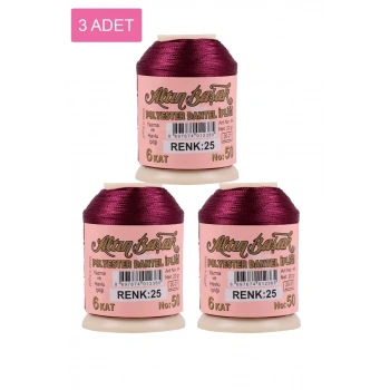 3 Adet Altınbaşak Oya ve Dantel İpi 20 gr - Biçomi - No: 025