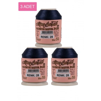 3 Adet Altınbaşak Oya ve Dantel İpi 20 gr - Biçomi - No: 028