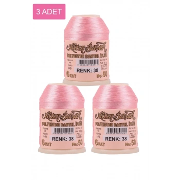 3 Adet Altınbaşak Oya ve Dantel İpi 20 gr - Biçomi - No: 038