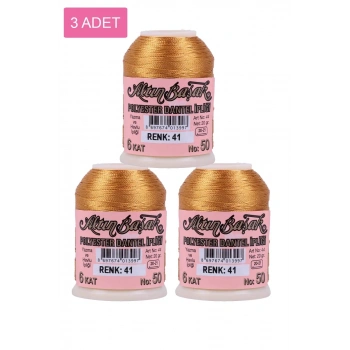 3 Adet Altınbaşak Oya ve Dantel İpi 20 gr - Biçomi - No: 041