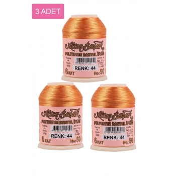 3 Adet Altınbaşak Oya ve Dantel İpi 20 gr - Biçomi - No: 044