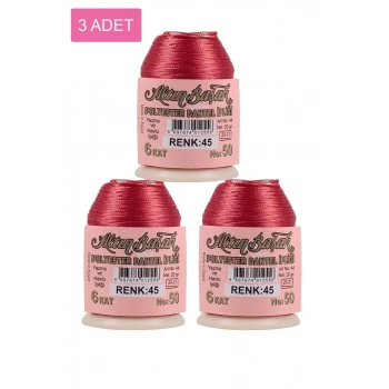 3 Adet Altınbaşak Oya ve Dantel İpi 20 gr - Biçomi - No: 045